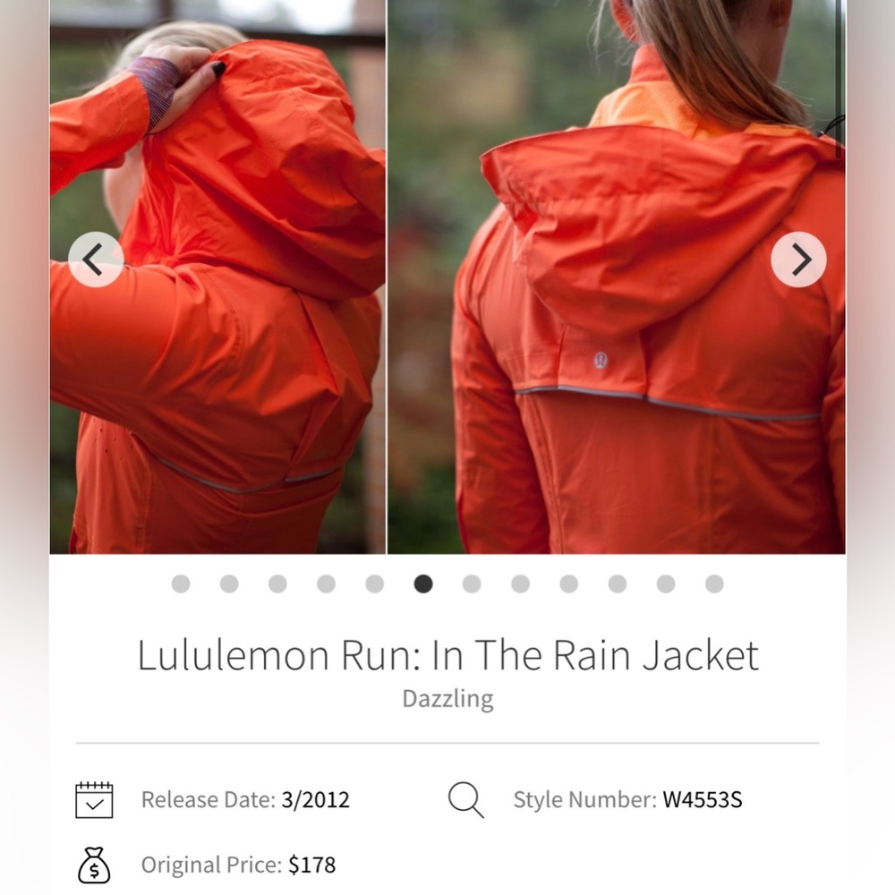 RARE Lululemon Run: In The Rain Jacket - Picture 2 of 16